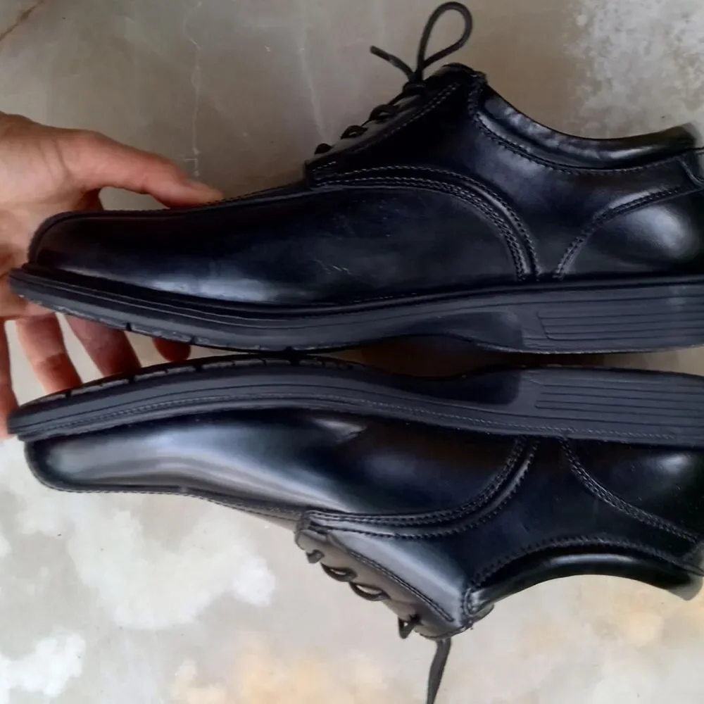 Nunn Bush Men's Black Walking Shoes Oxfords